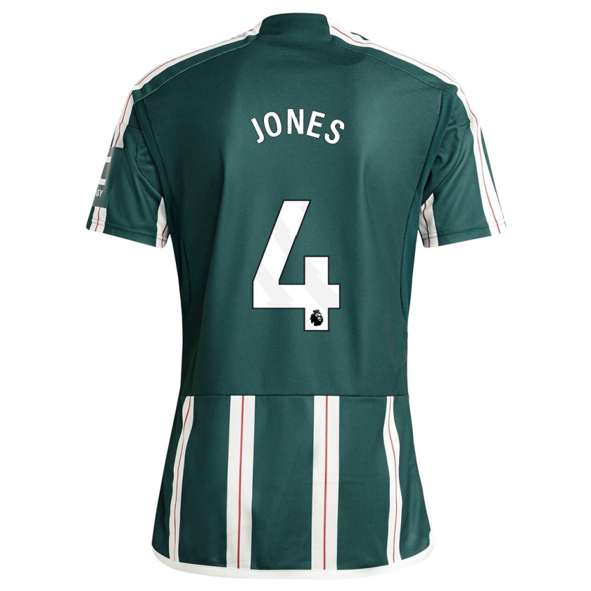 Kandiny Donna Maglia Phil Jones #4 Verde Scuro Kit Gara Away 2023/24 Maglietta