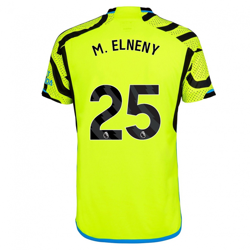 Kandiny Donna Maglia Mohamed Elneny #25 Giallo Kit Gara Away 2023/24 Maglietta