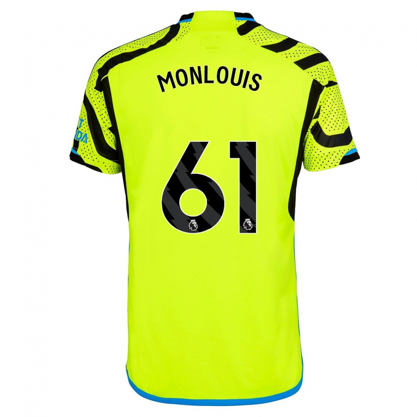 Kandiny Donna Maglia Zane Monlouis #61 Giallo Kit Gara Away 2023/24 Maglietta