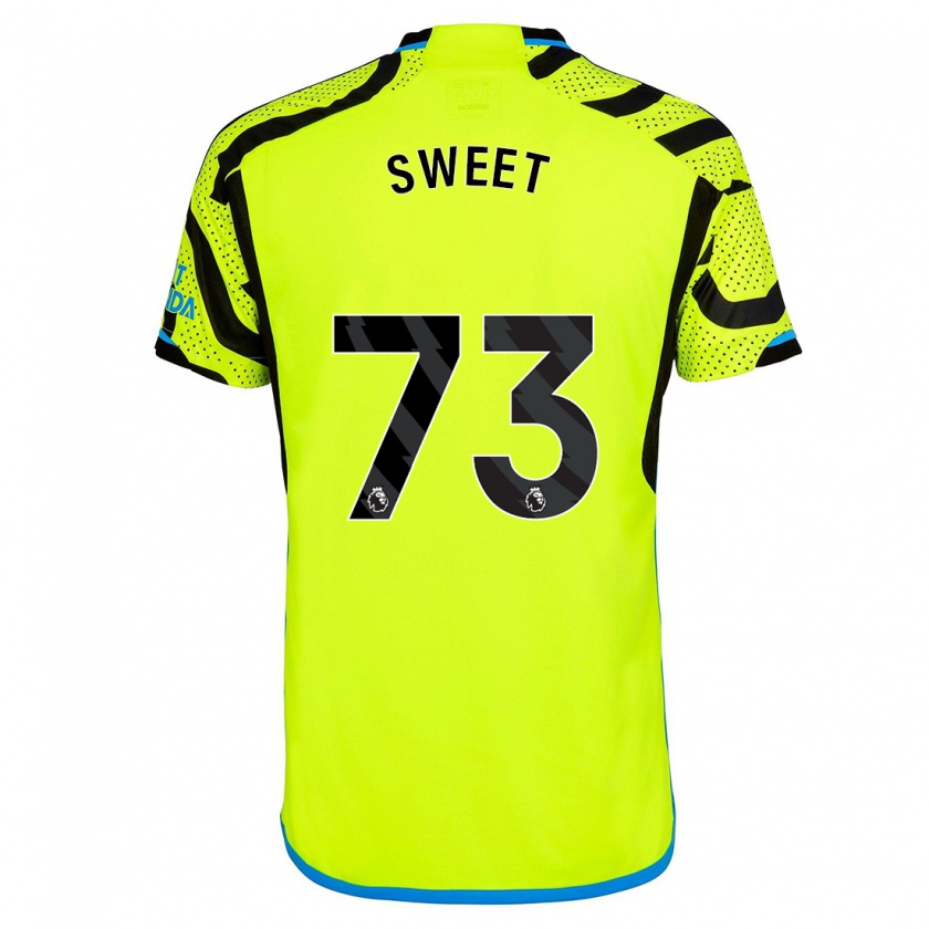 Kandiny Donna Maglia James Sweet #73 Giallo Kit Gara Away 2023/24 Maglietta