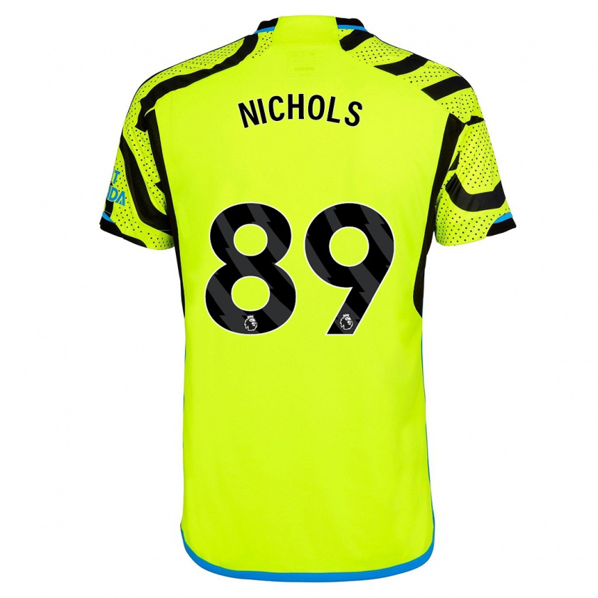 Kandiny Dames Josh Nichols #89 Geel Uitshirt Uittenue 2023/24 T-Shirt België