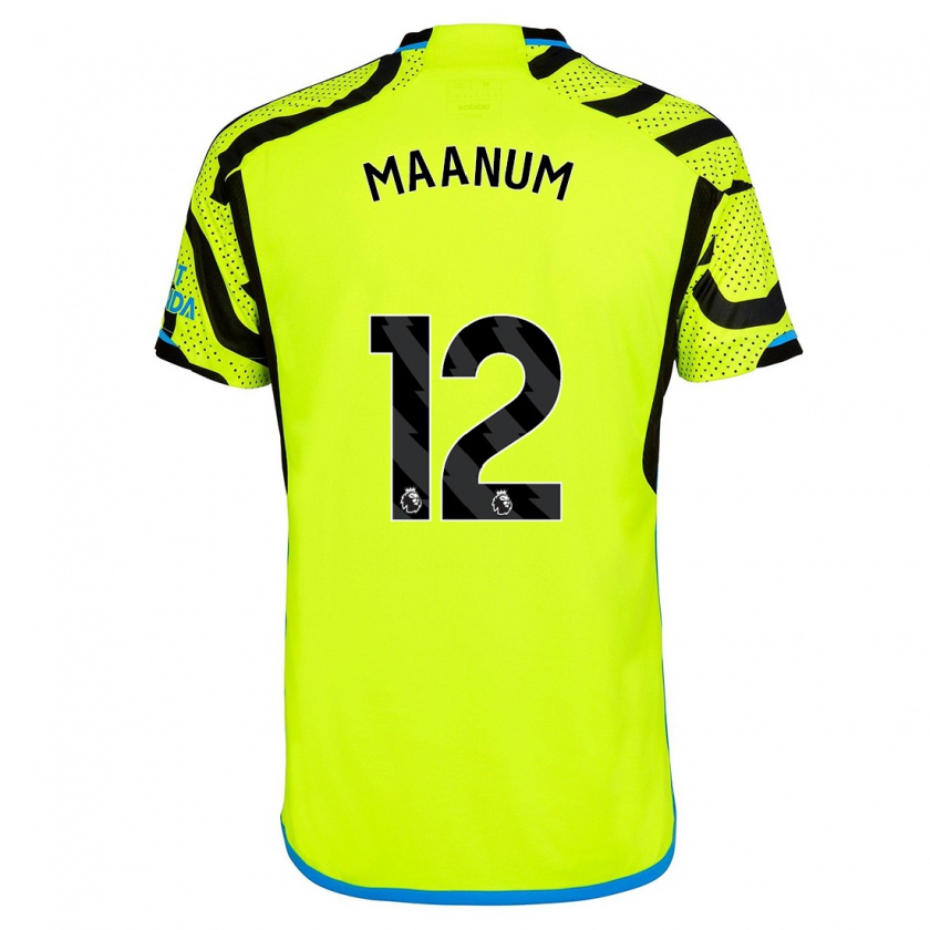 Kandiny Donna Maglia Frida Maanum #12 Giallo Kit Gara Away 2023/24 Maglietta