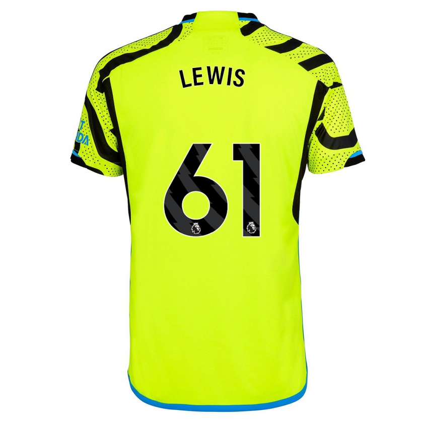 Kandiny Donna Maglia George Lewis #61 Giallo Kit Gara Away 2023/24 Maglietta