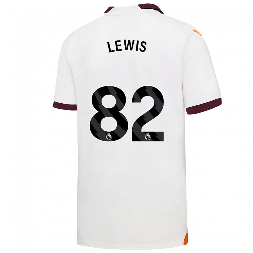 Kandiny Donna Maglia Rico Lewis #82 Bianco Kit Gara Away 2023/24 Maglietta