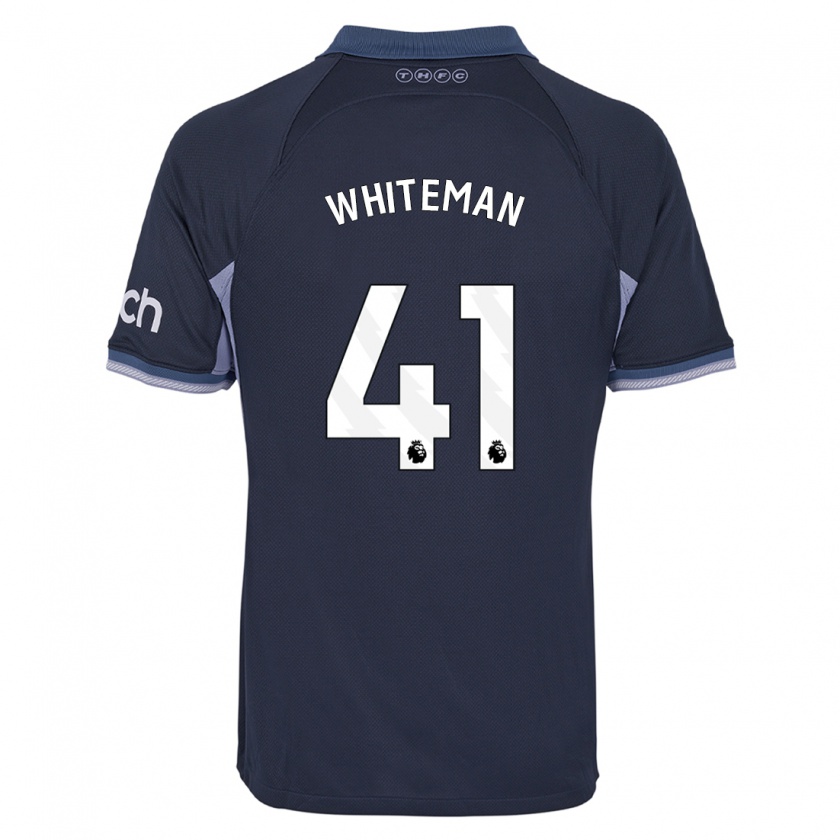 Kandiny Donna Maglia Alfie Whiteman #41 Blu Scuro Kit Gara Away 2023/24 Maglietta