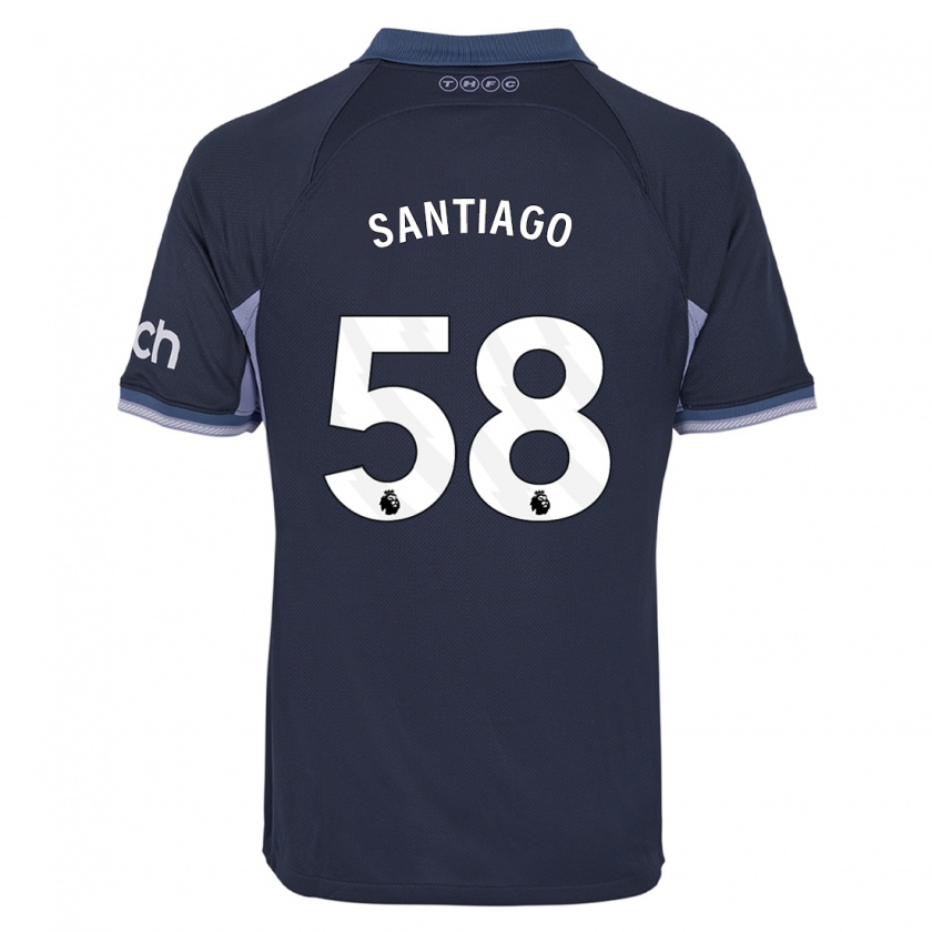 Kandiny Donna Maglia Yago Santiago #58 Blu Scuro Kit Gara Away 2023/24 Maglietta