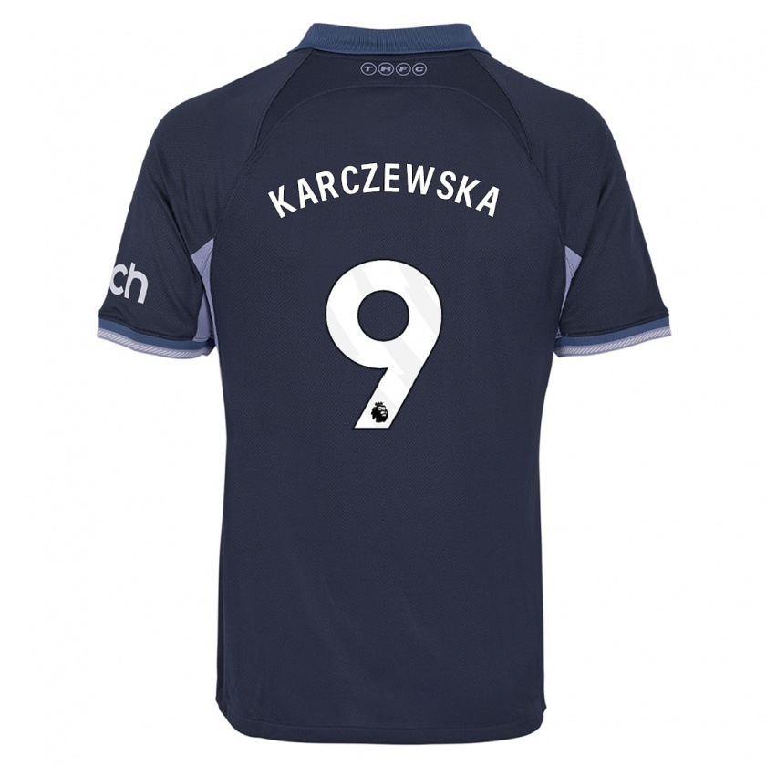 Kandiny Kobiety Nikola Karczewska #9 Ciemny Niebieski Wyjazdowa Koszulka 2023/24 Koszulki Klubowe