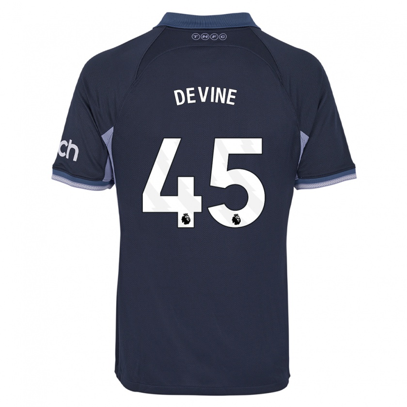 Kandiny Donna Maglia Alfie Devine #45 Blu Scuro Kit Gara Away 2023/24 Maglietta