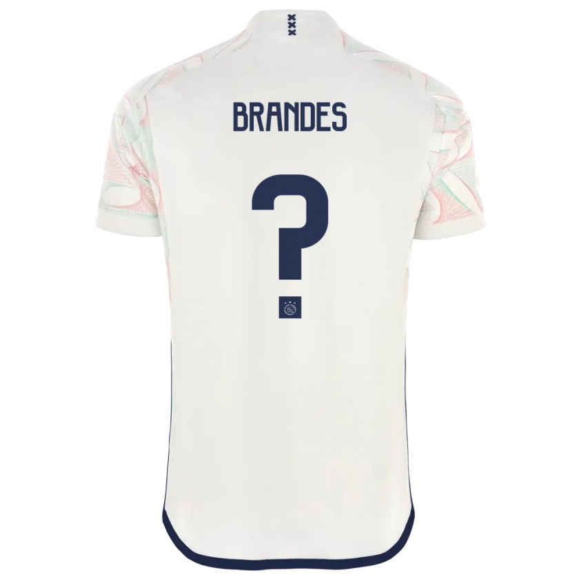 Kandiny Donna Maglia Julian Brandes #0 Bianco Kit Gara Away 2023/24 Maglietta