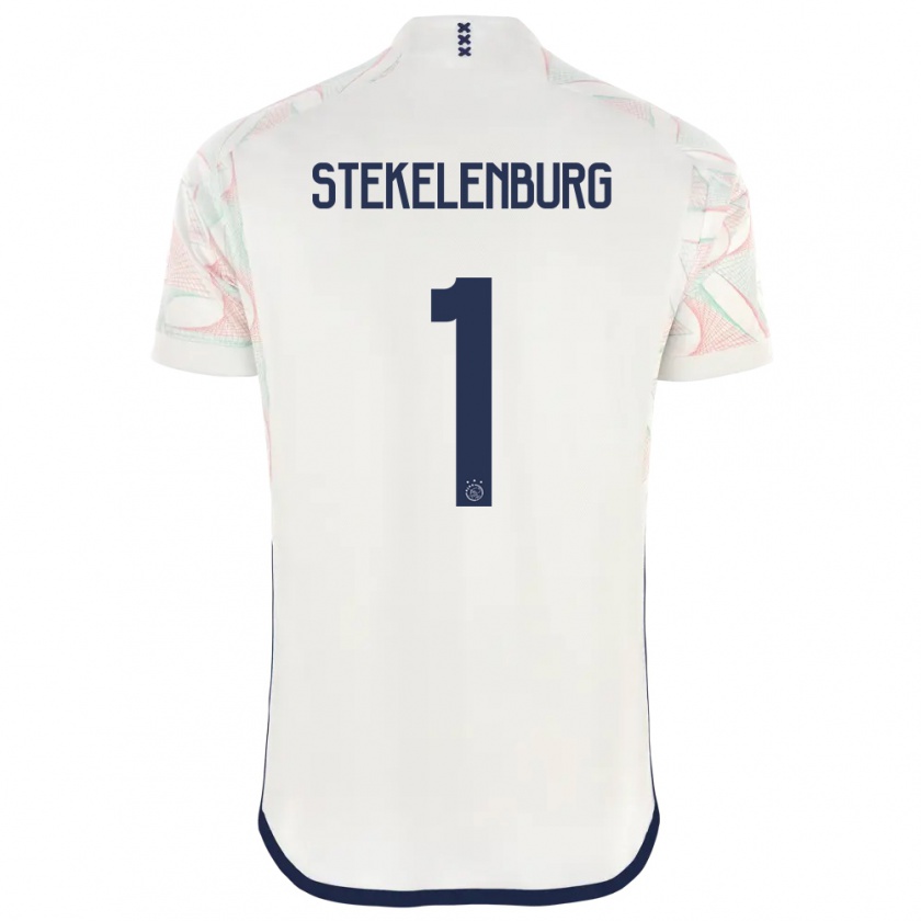 Kandiny Donna Maglia Maarten Stekelenburg #1 Bianco Kit Gara Away 2023/24 Maglietta