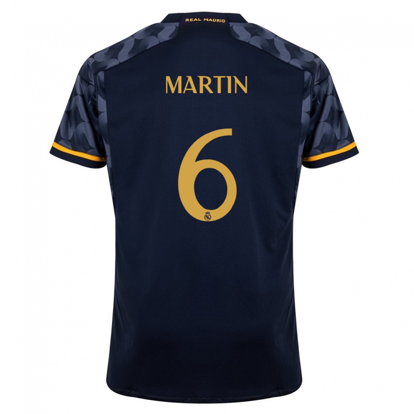 Kandiny Dames Mario Martín #6 Donkerblauw Uitshirt Uittenue 2023/24 T-Shirt België