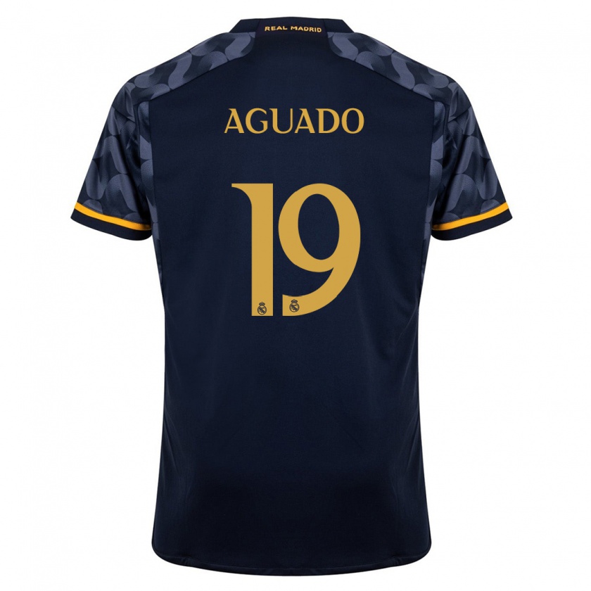 Kandiny Dames Lorenzo Aguado #19 Donkerblauw Uitshirt Uittenue 2023/24 T-Shirt België