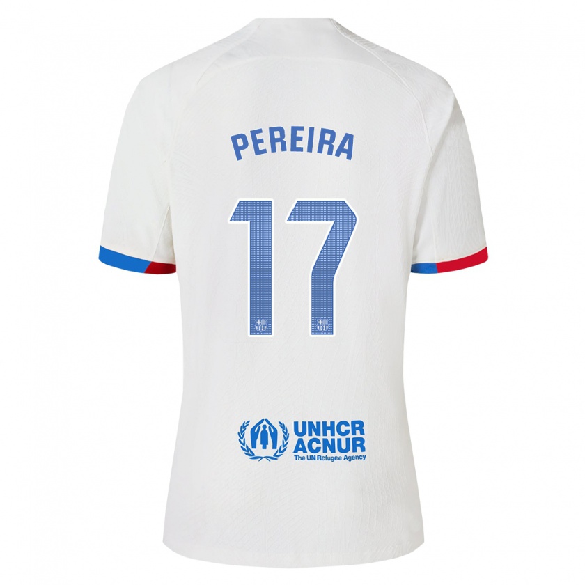 Kandiny Donna Maglia Andrea Pereira #17 Bianco Kit Gara Away 2023/24 Maglietta