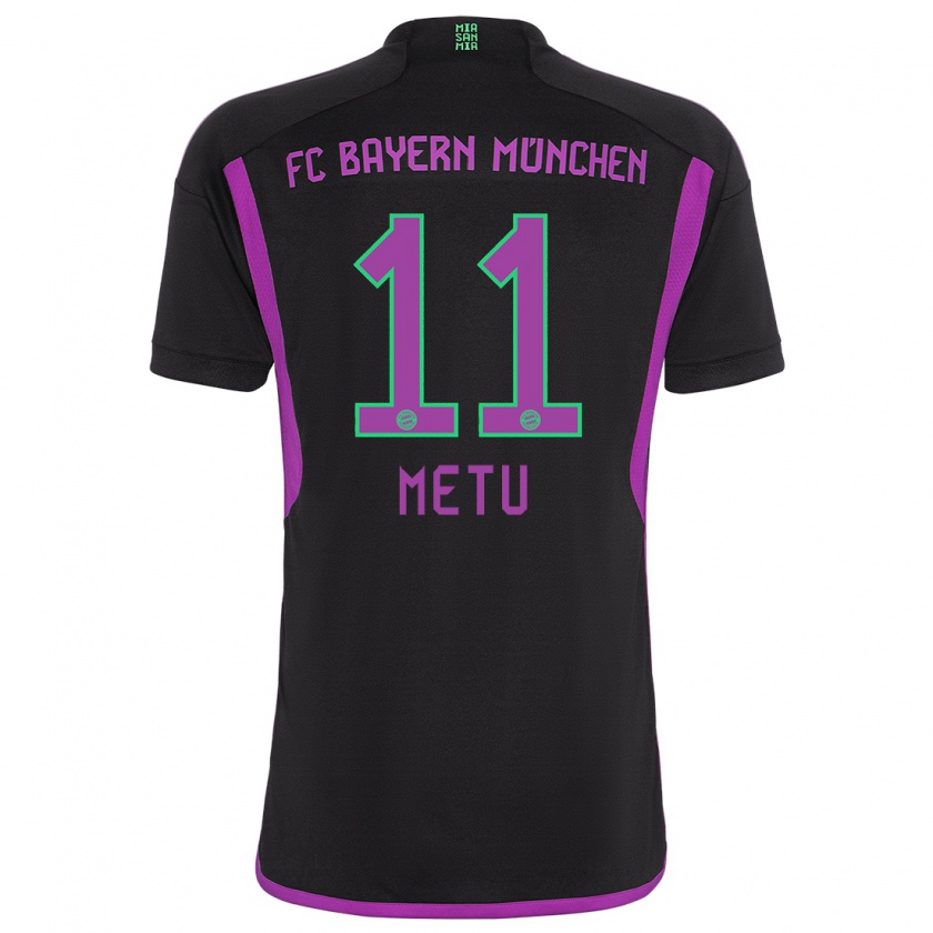 Kandiny Donna Maglia Emilian Metu #11 Nero Kit Gara Away 2023/24 Maglietta