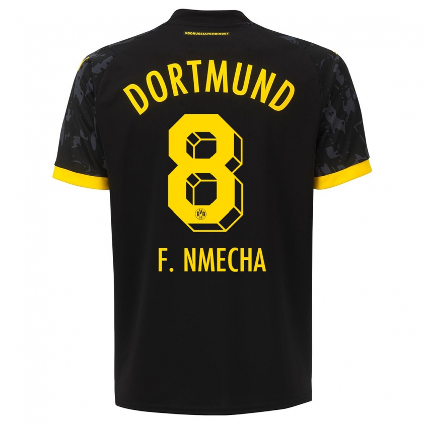 Kandiny Damen Felix Nmecha #8 Schwarz Auswärtstrikot Trikot 2023/24 T-Shirt Österreich