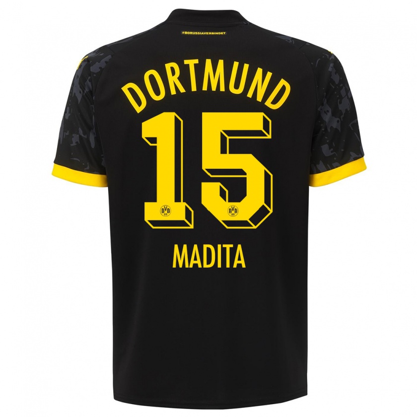 Kandiny Donna Maglia Kohorst Madita #15 Nero Kit Gara Away 2023/24 Maglietta