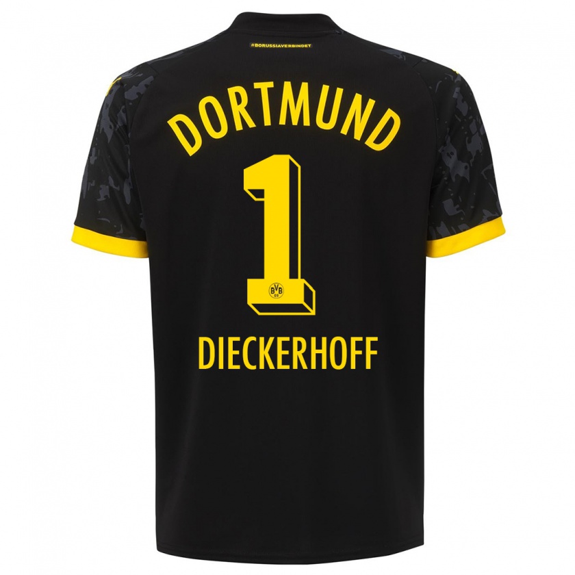 Kandiny Donna Maglia Max Dieckerhoff #1 Nero Kit Gara Away 2023/24 Maglietta