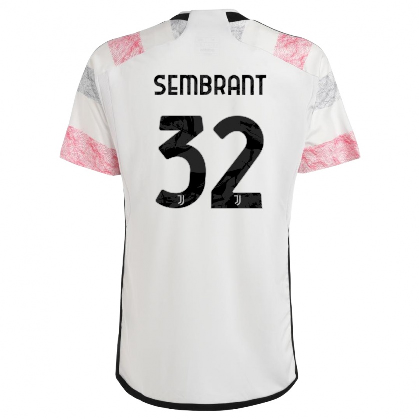 Kandiny Donna Maglia Linda Sembrant #32 Bianco Rosa Kit Gara Away 2023/24 Maglietta