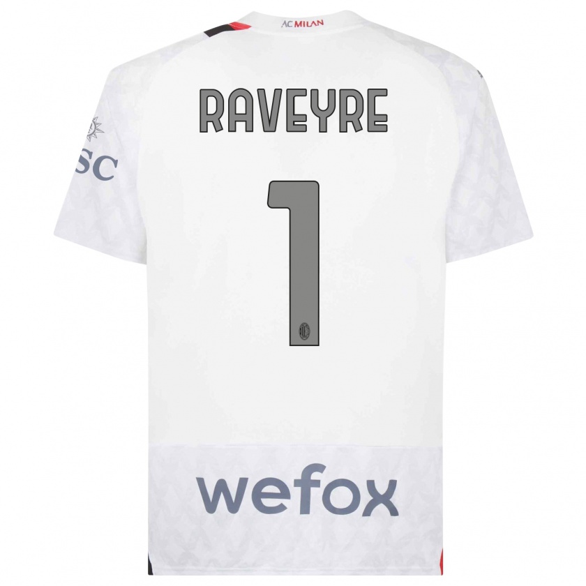 Kandiny Mujer Camiseta Noah Raveyre #1 Blanco 2ª Equipación 2023/24 La Camisa México