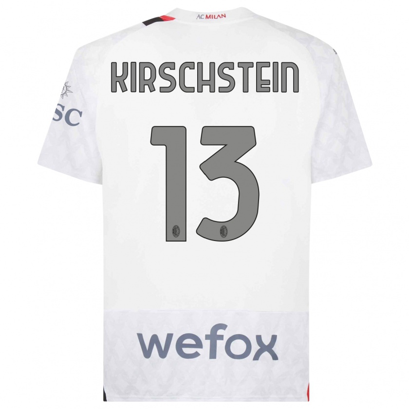 Kandiny Donna Maglia Merle Kirschstein #13 Bianco Kit Gara Away 2023/24 Maglietta