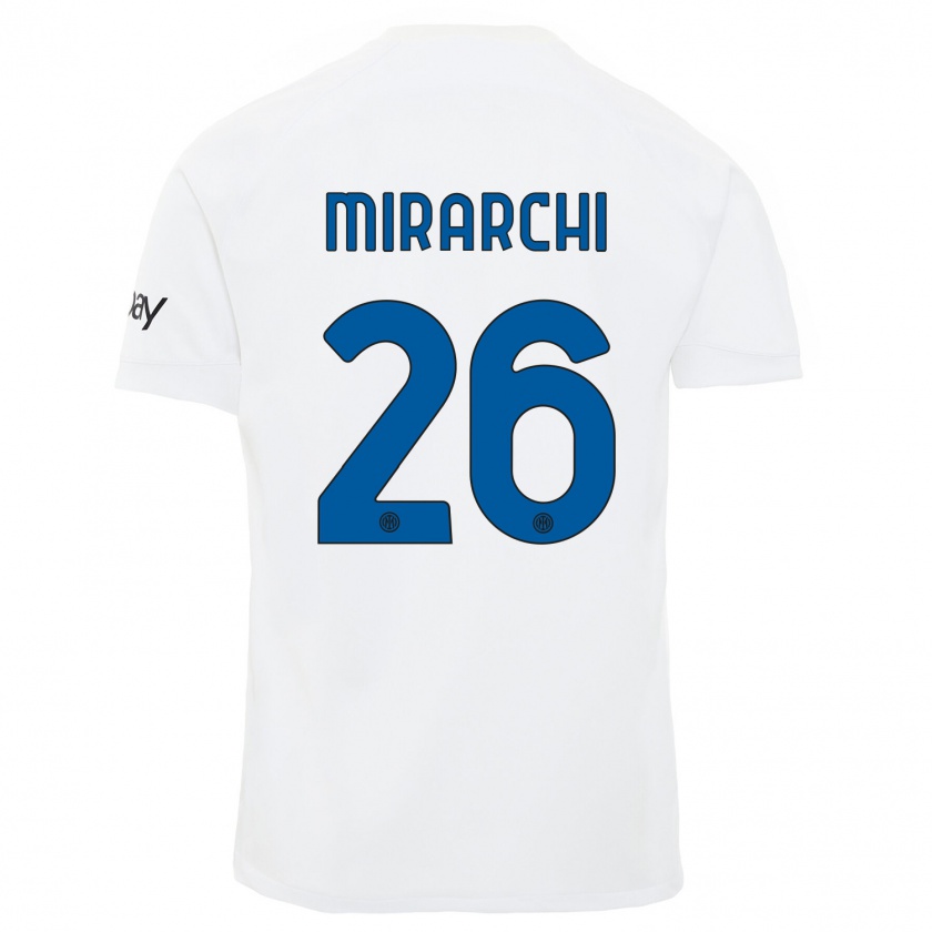 Kandiny Damen Mattia Mirarchi #26 Weiß Auswärtstrikot Trikot 2023/24 T-Shirt Österreich