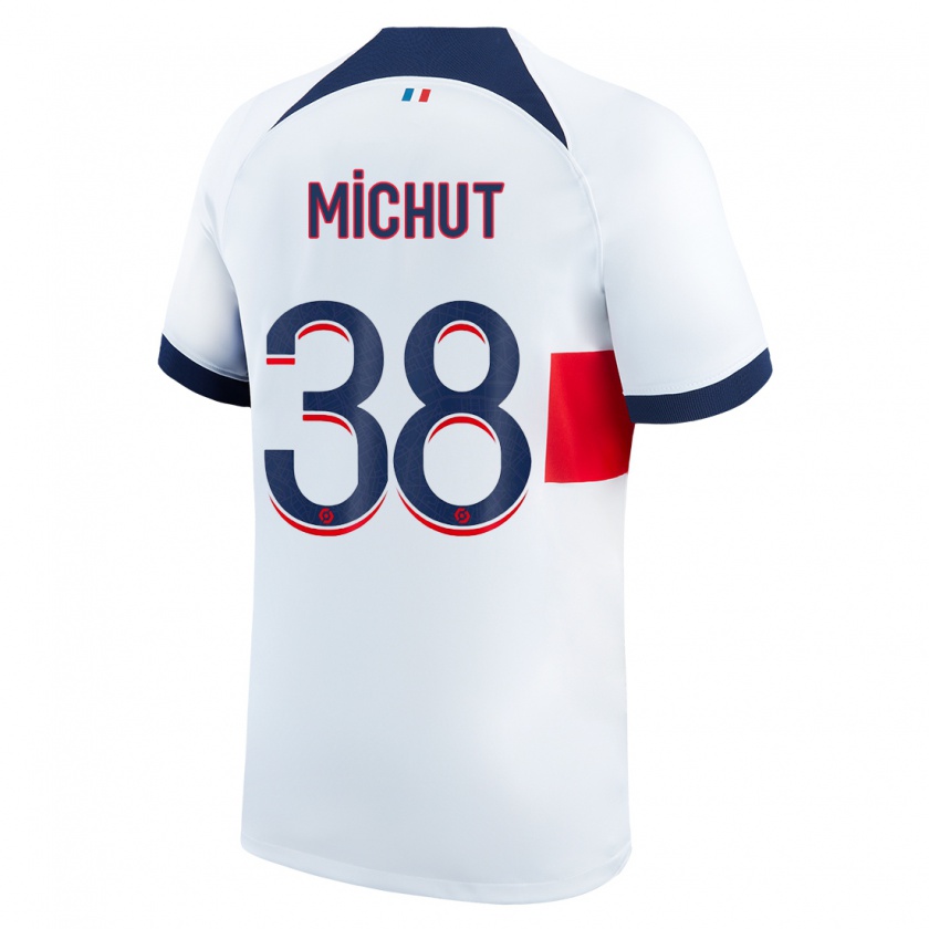 Kandiny Damen Edouard Michut #38 Weiß Auswärtstrikot Trikot 2023/24 T-Shirt Österreich