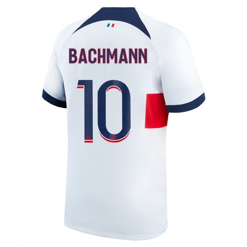 Kandiny Mujer Camiseta Ramona Bachmann #10 Blanco 2ª Equipación 2023/24 La Camisa México