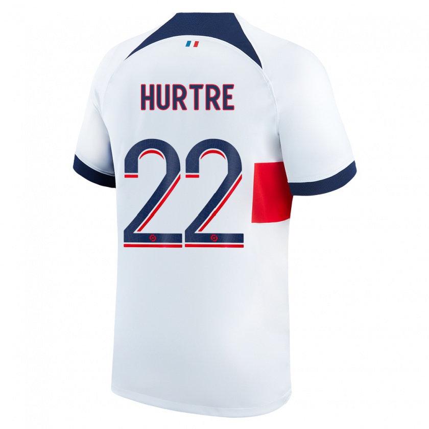 Kandiny Mujer Camiseta Oceane Hurtre #22 Blanco 2ª Equipación 2023/24 La Camisa