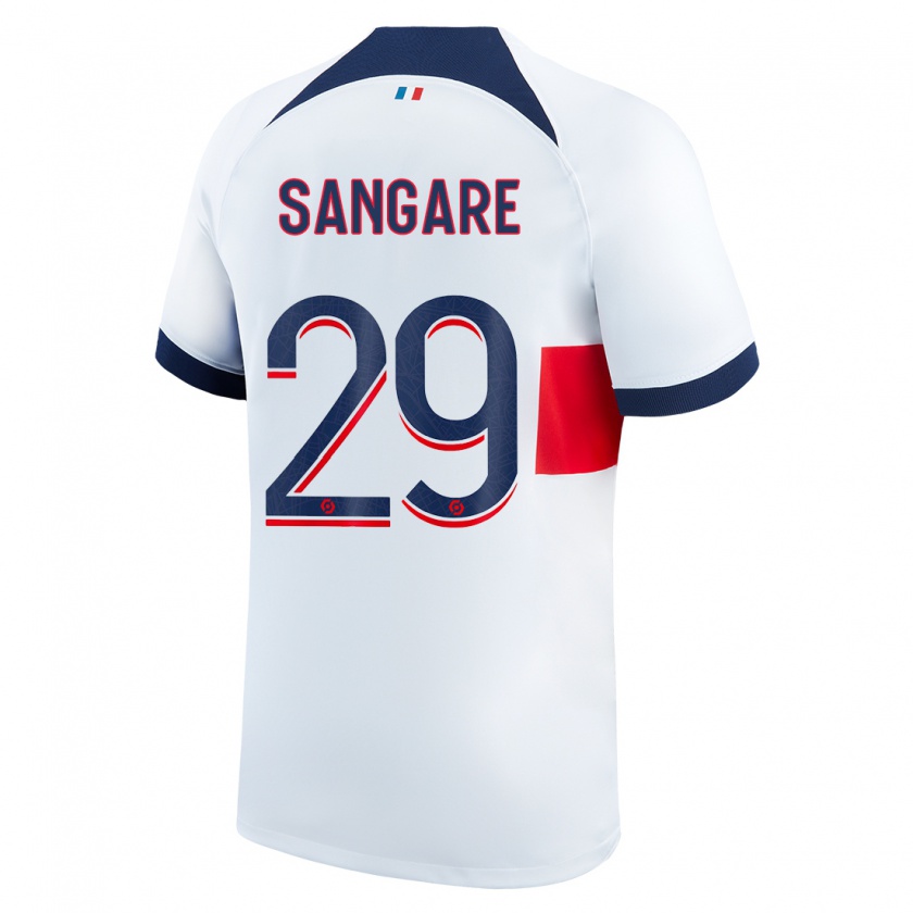 Kandiny Donna Maglia Hawa Sangare #29 Bianco Kit Gara Away 2023/24 Maglietta