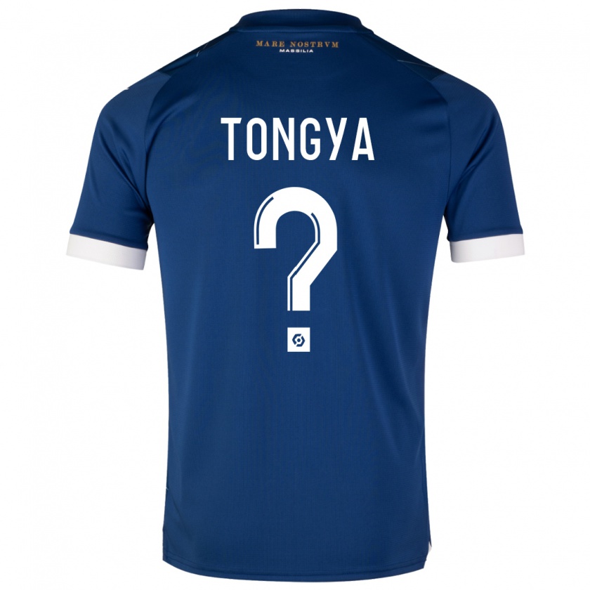 Kandiny Dames Franco Tongya #0 Donkerblauw Uitshirt Uittenue 2023/24 T-Shirt België