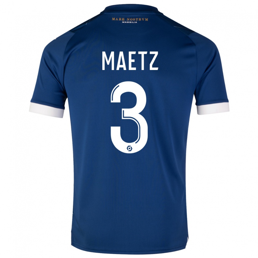 Kandiny Donna Maglia Agathe Maetz #3 Blu Scuro Kit Gara Away 2023/24 Maglietta