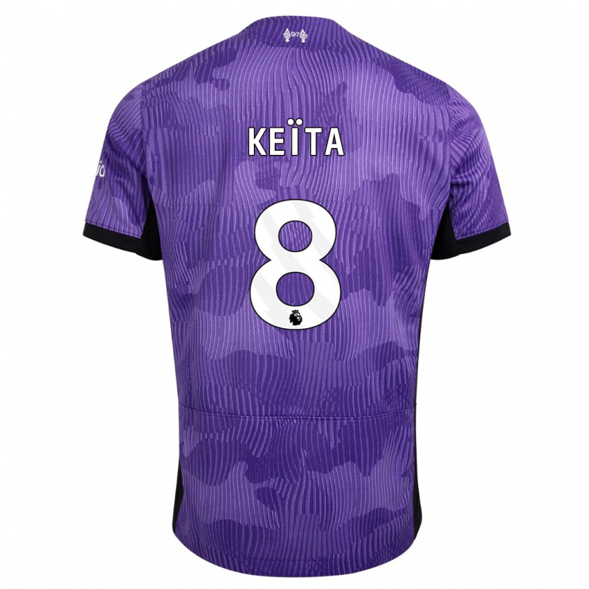 Kandiny Dames Naby Keïta #8 Paars Thuisshirt Derde Tenue 2023/24 T-Shirt