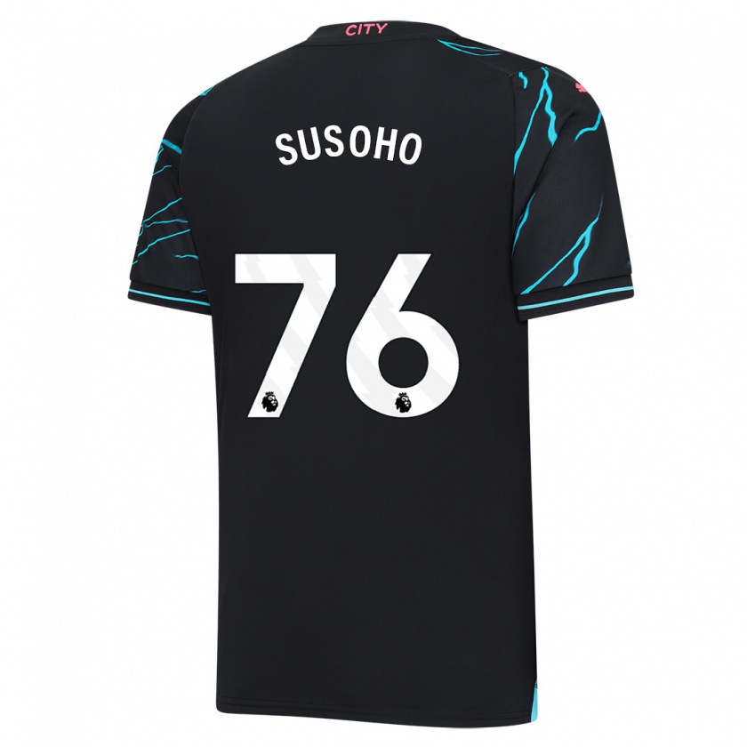 Kandiny Mujer Camiseta Mahamadou Susoho #76 Azul Oscuro Equipación Tercera 2023/24 La Camisa