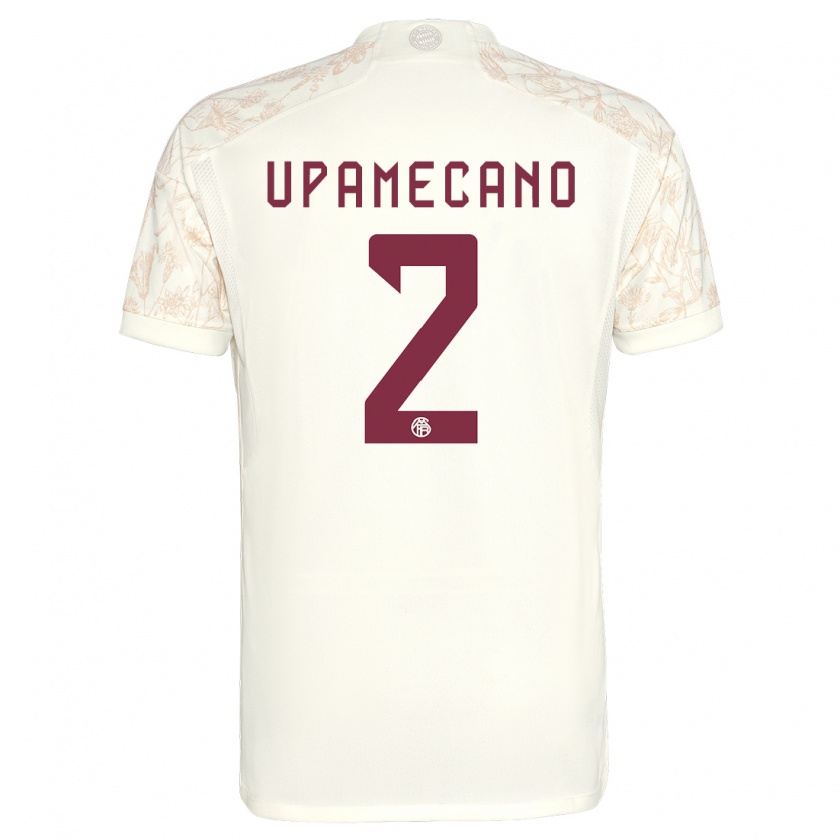 Kandiny Damen Dayot Upamecano #2 Cremefarben Ausweichtrikot Trikot 2023/24 T-Shirt Österreich