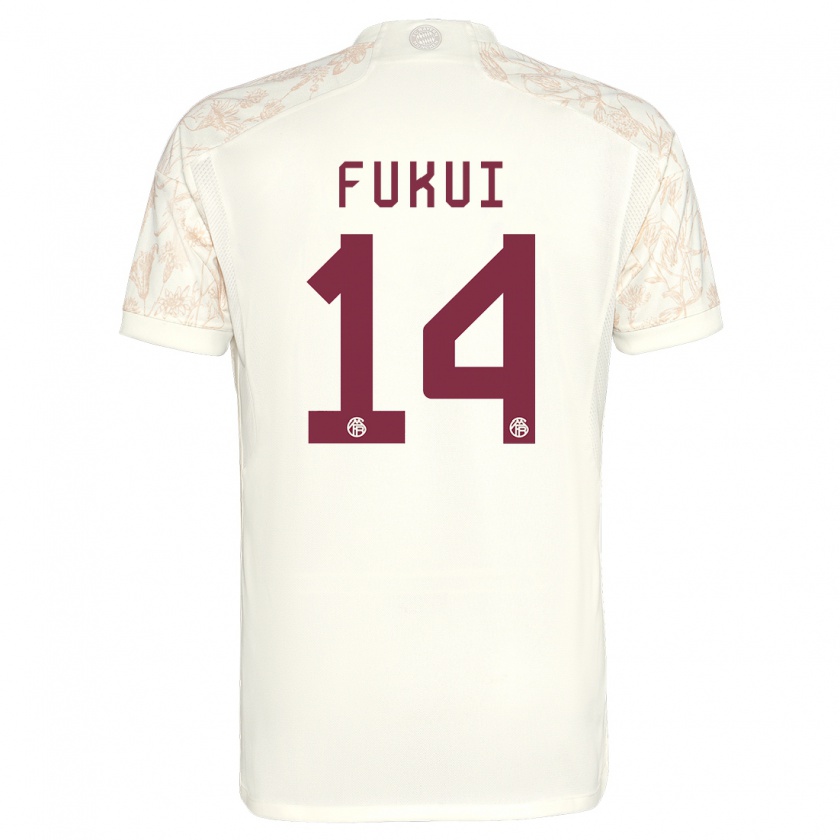 Kandiny Mujer Camiseta Taichi Fukui #14 Blanquecino Equipación Tercera 2023/24 La Camisa