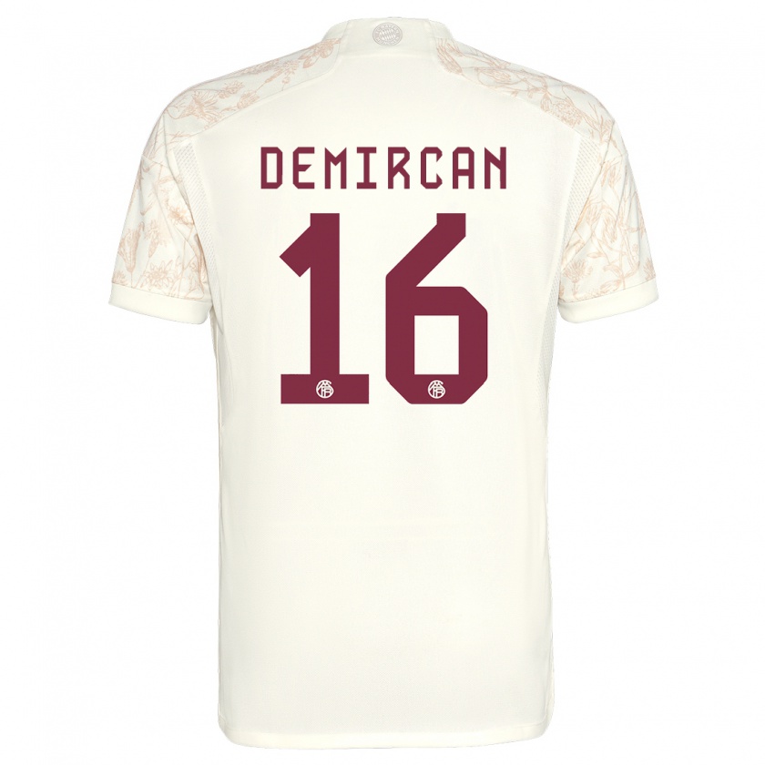 Kandiny Mujer Camiseta Emirhan Demircan #16 Blanquecino Equipación Tercera 2023/24 La Camisa