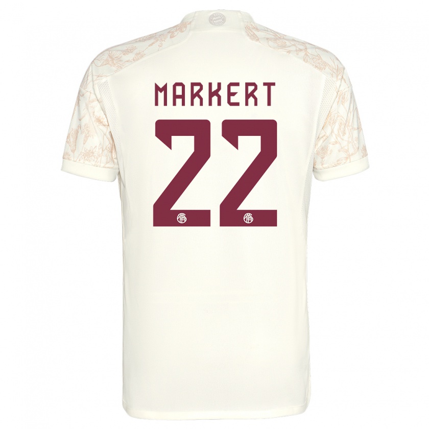 Kandiny Mujer Camiseta Leon Markert #22 Blanquecino Equipación Tercera 2023/24 La Camisa