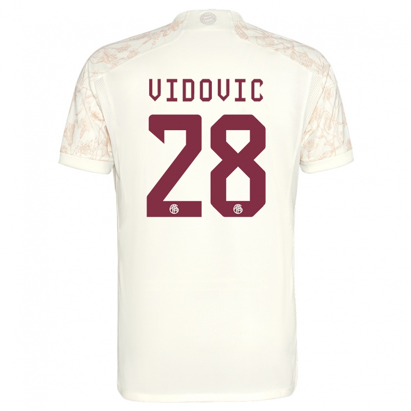 Kandiny Damen Gabriel Vidovic #28 Cremefarben Ausweichtrikot Trikot 2023/24 T-Shirt Österreich