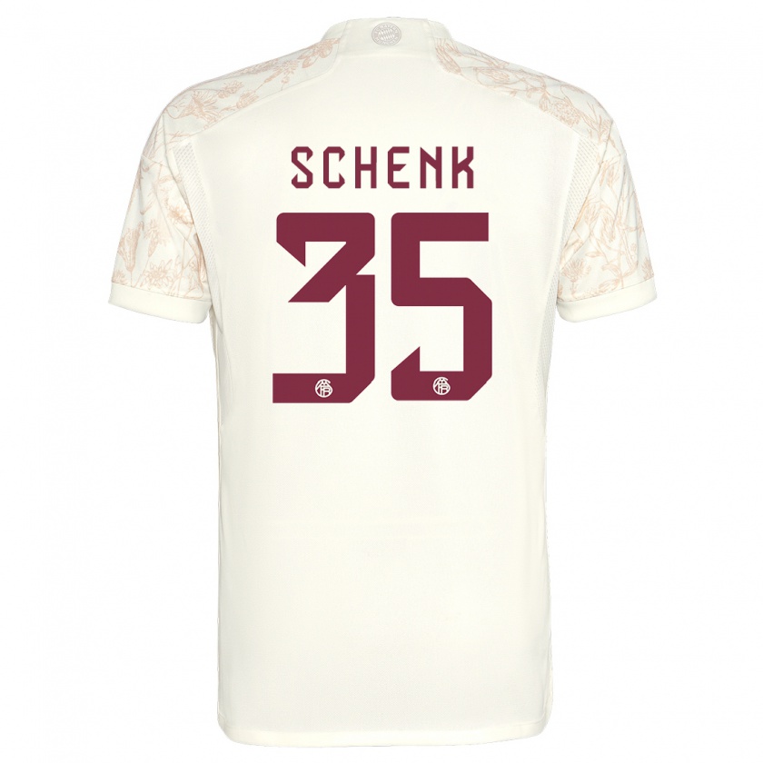 Kandiny Damen Johannes Schenk #35 Cremefarben Ausweichtrikot Trikot 2023/24 T-Shirt Österreich