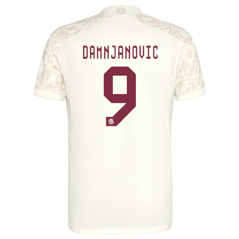 Kandiny Mujer Camiseta Jovana Damnjanovic #9 Blanquecino Equipación Tercera 2023/24 La Camisa