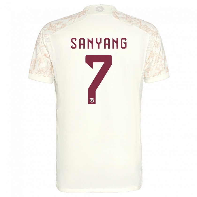 Kandiny Mujer Camiseta Mamin Sanyang #7 Blanquecino Equipación Tercera 2023/24 La Camisa