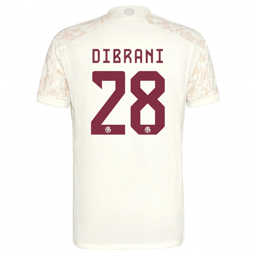 Kandiny Dames Benjamin Dibrani #28 Gebroken Wit Thuisshirt Derde Tenue 2023/24 T-Shirt België