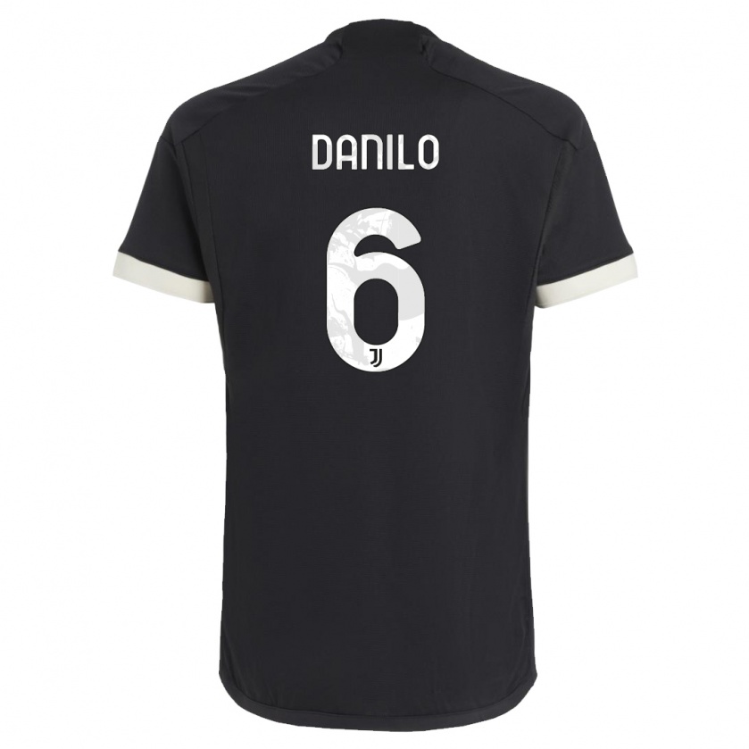 Kandiny Donna Maglia Danilo #6 Nero Kit Gara Third 2023/24 Maglietta