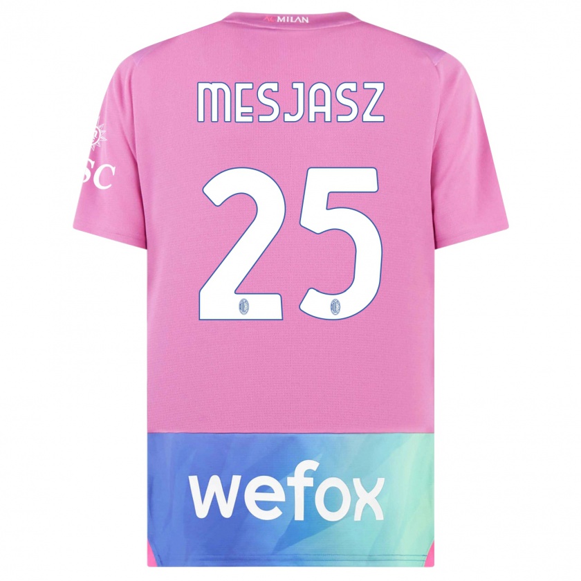 Kandiny Mujer Camiseta Malgorzata Mesjasz #25 Rosado Morado Equipación Tercera 2023/24 La Camisa México