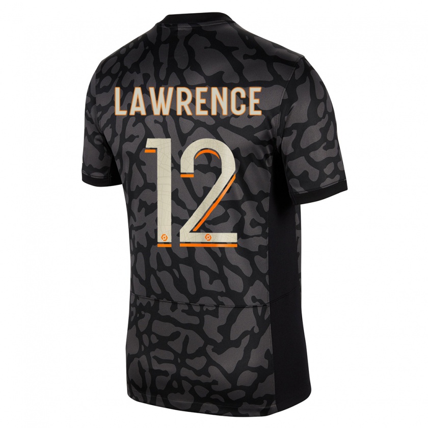 Kandiny Donna Maglia Ashley Lawrence #12 Nero Kit Gara Third 2023/24 Maglietta