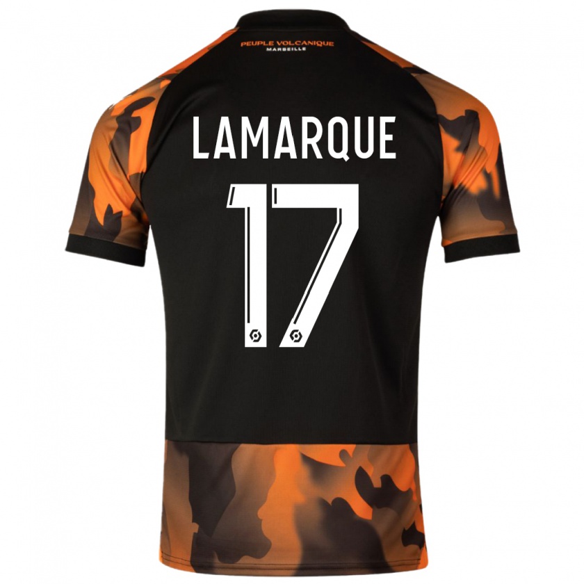 Kandiny Damen Alais Lamarque #17 Schwarzorange Ausweichtrikot Trikot 2023/24 T-Shirt Österreich