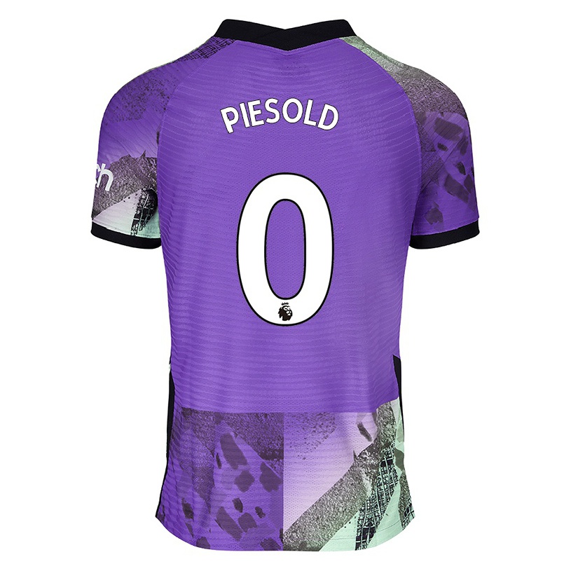 Niño Fútbol Camiseta Axel Piesold #0 Violeta 3ª Equipación 2021/22 La Camisa