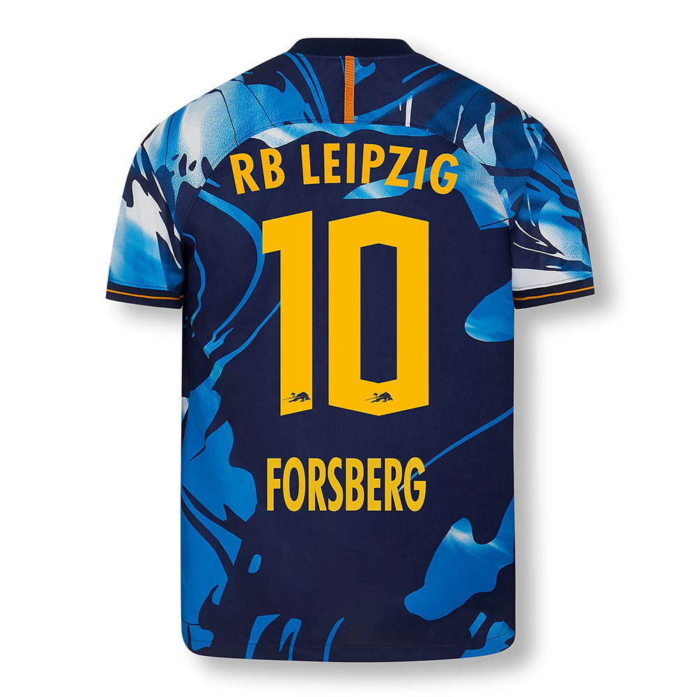 Kinder Fussball Emil Forsberg 10 Uefa Weiss Blau Trikot 2020 21 Hemd Osterreich