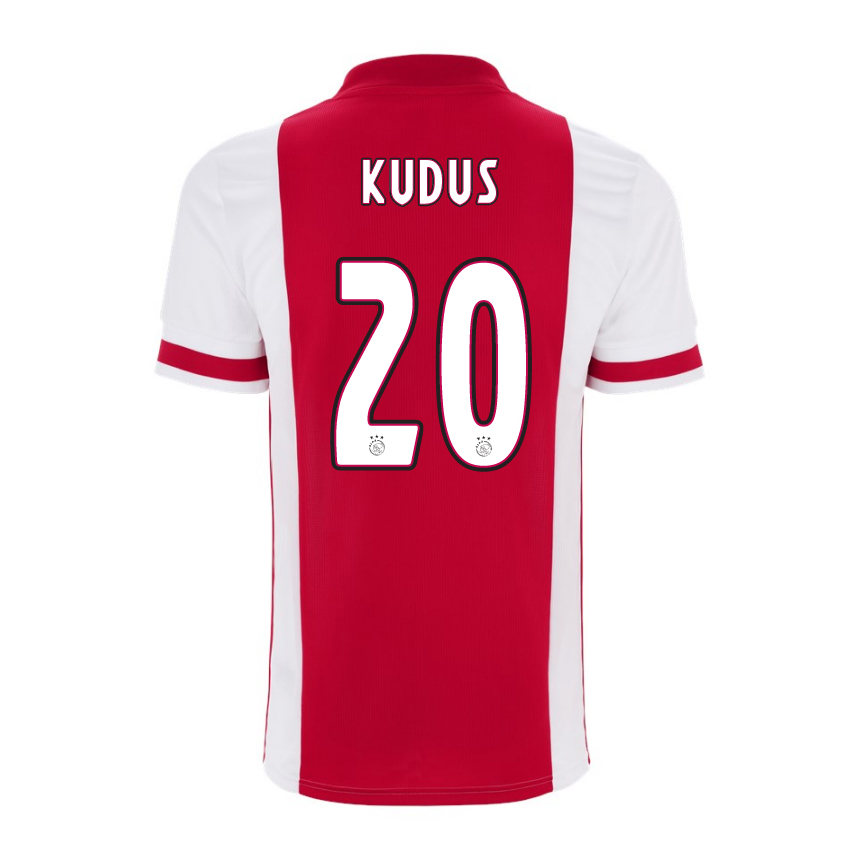 Hombre Fútbol Camiseta Mohammed Kudus #20 1ª Equipación Roja 2020/21 La Camisa