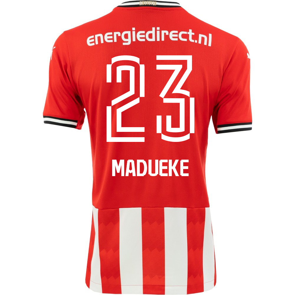 Heren Voetbal Noni Madueke #23 Thuisshirt Thuistenue Rood Voetbalshirt 2020/21 Shirt